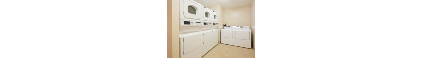 Guests enjoy free washers and dryers while they stay with us.